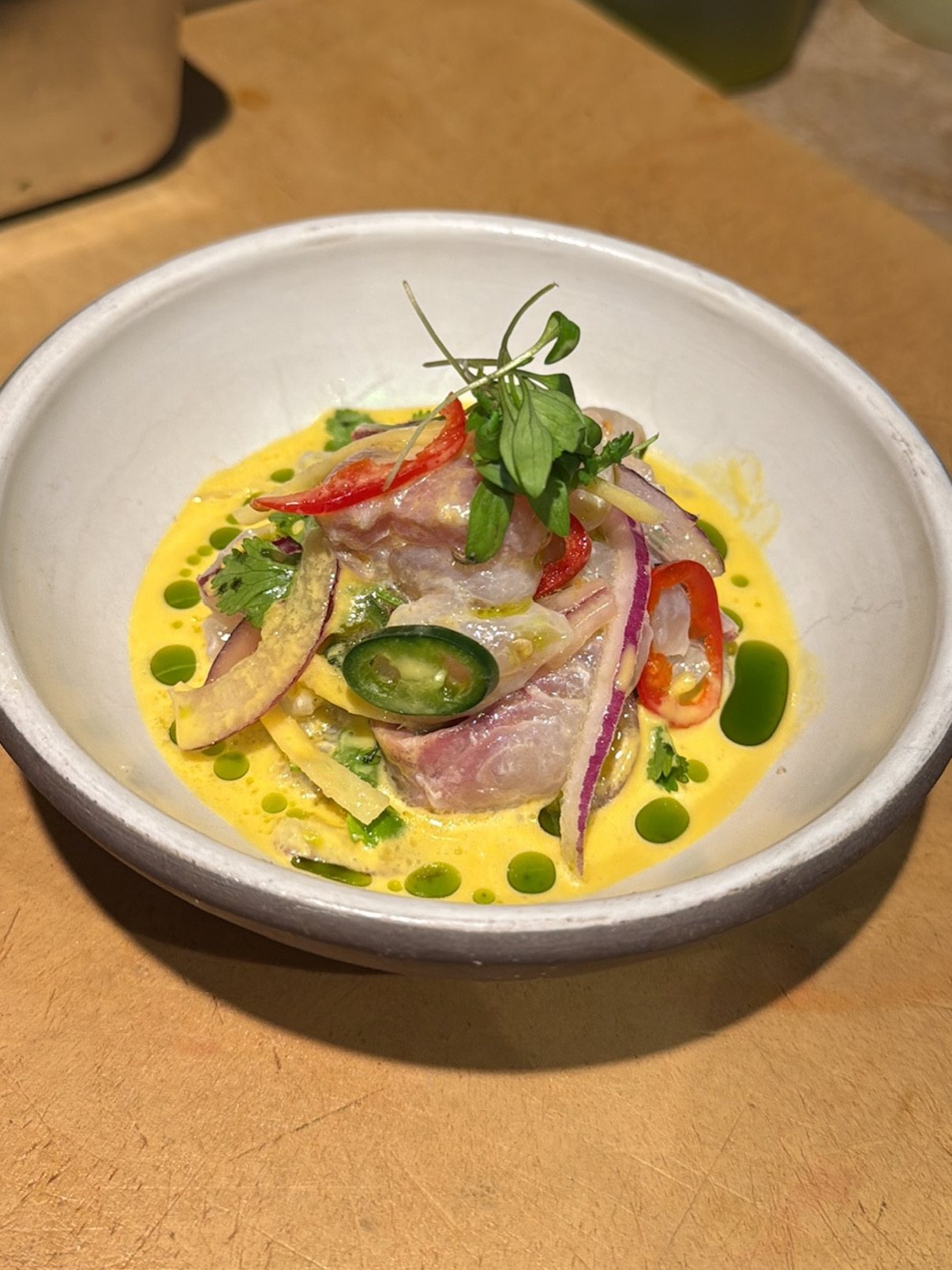 Ceviche prepared by Chef Ryan Padda